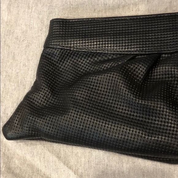 Lauren Merkin Black Pebble Leather clutch - Picture 8 of 9